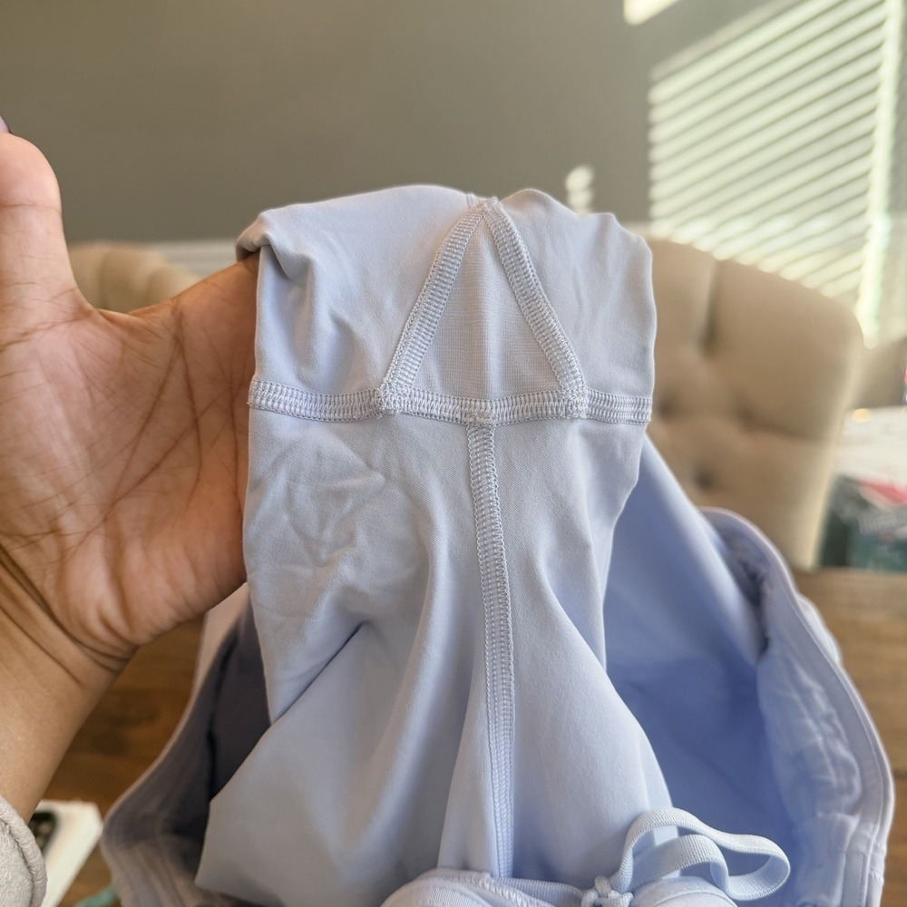 Lululemon Pace Rival Mid-Rise Skirt Size 12 Blue Tennis Skort Golf Gym Pocket - Picture 7 of 9